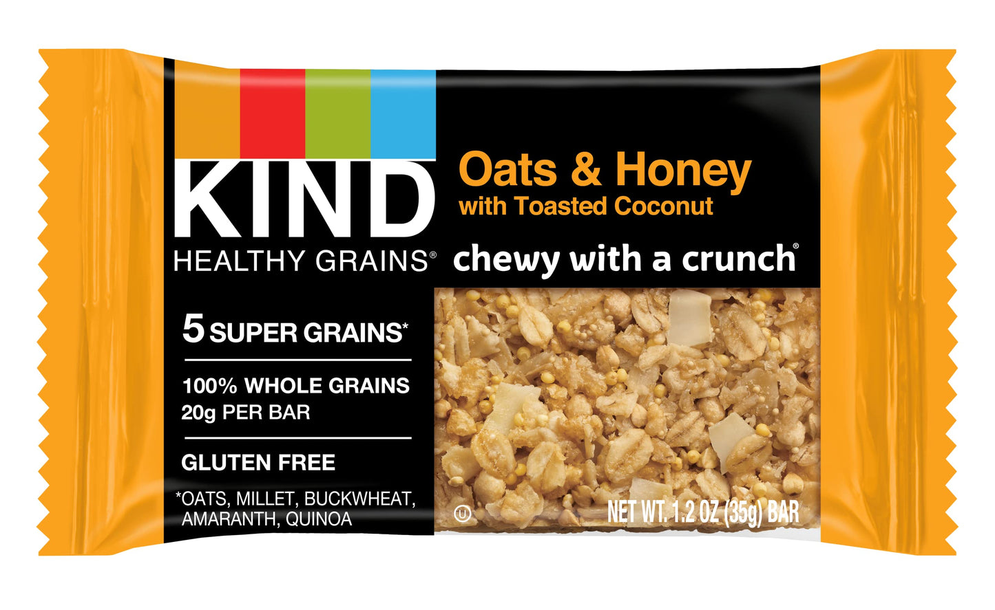Kind Healthy Grains Bars, Oats & Honey, Gluten Free, 15 Count