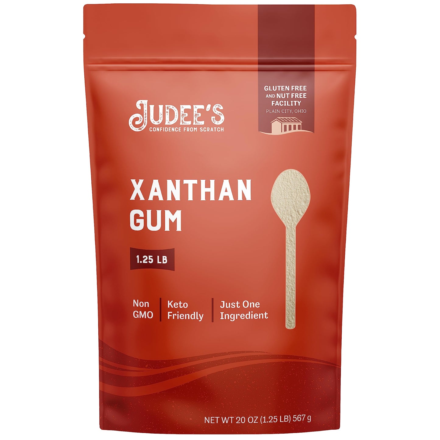 Judee'S Xanthan Gum - 20 Oz - Baking Supplies - Delicious And 100% Gluten-Free - Great For Keto Syrups, Soups, And Sauces - Enha