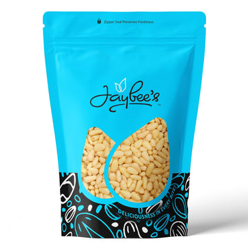 Raw Pine Nuts 1 Pound (16 Oz) | Whole Natural Unsalted Pignolias | Healthy Protein Snack | Great For Cooking, Baking, Salads, Pe