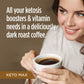 Vitacup Keto Max Dark Roast Coffee Pods, Ketosis & Energy, Butter, Mct Oil, Turmeric, B Vitamins, D3, All-In-One Keto Recyclable Single Serve Pod Compatible W/Keurig K-Cup Malt-Inspired,72 Ct