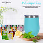 Modern Elegance Tea Gift Set for Mom - Assorted Teas, Elegant Mug & Honey, Teal