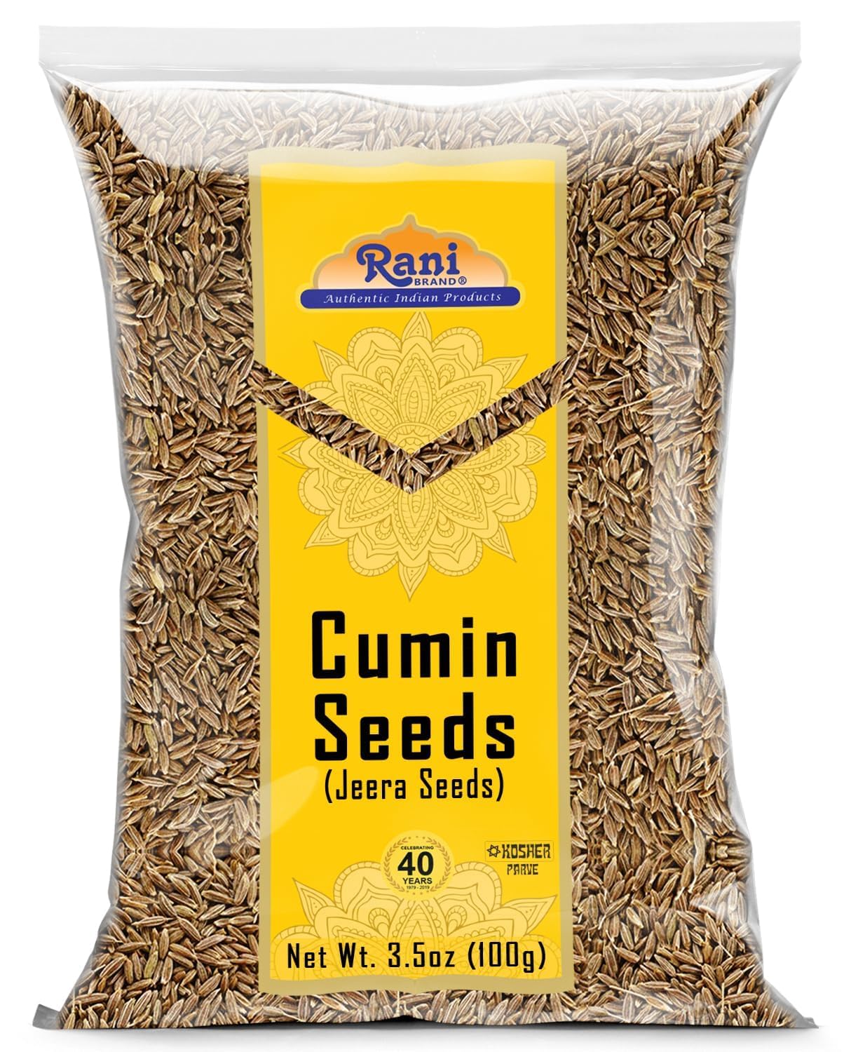 Rani Cumin Seeds Whole (Jeera) Spice 3.5Oz (100G) ~ All Natural | Gluten Friendly | Non-Gmo | Vegan | Indian Origin