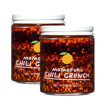 Momofuku Chili Crunch By David Chang, (5.5 Ounces), Chili Oil With Crunchy Garlic And Shallots, Spicy Chili Crisp, 2 Pack