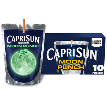 Capri Sun Wild Cherry Juice Drink Blend, 60 Fl Oz (10 ct Pouches), From Concentrate, Natural Flavor