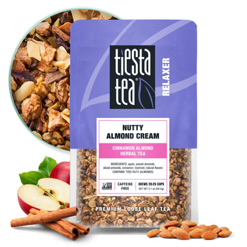Tiesta Tea - Nutty Almond Cream | Premium Loose Leaf | Cinnamon Almond Herbal Tea Blend | Non-Caffeinated | Make Hot or Iced & B