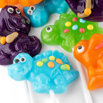 Dinosaur Shaped Lollipops - 12 Suckers