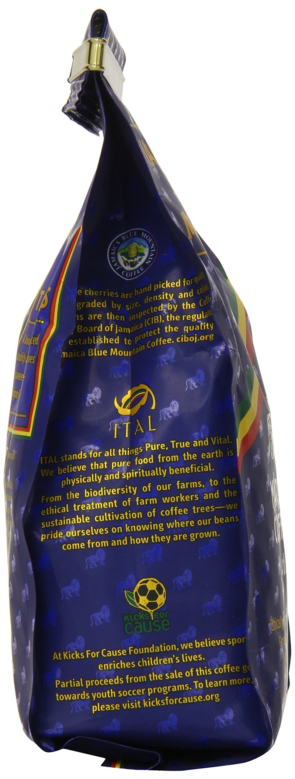 Marley Coffee Talkin Blues, Jamaica Blue Mountain Naturally Grown Ground Coffee, 8-Ounce Bag