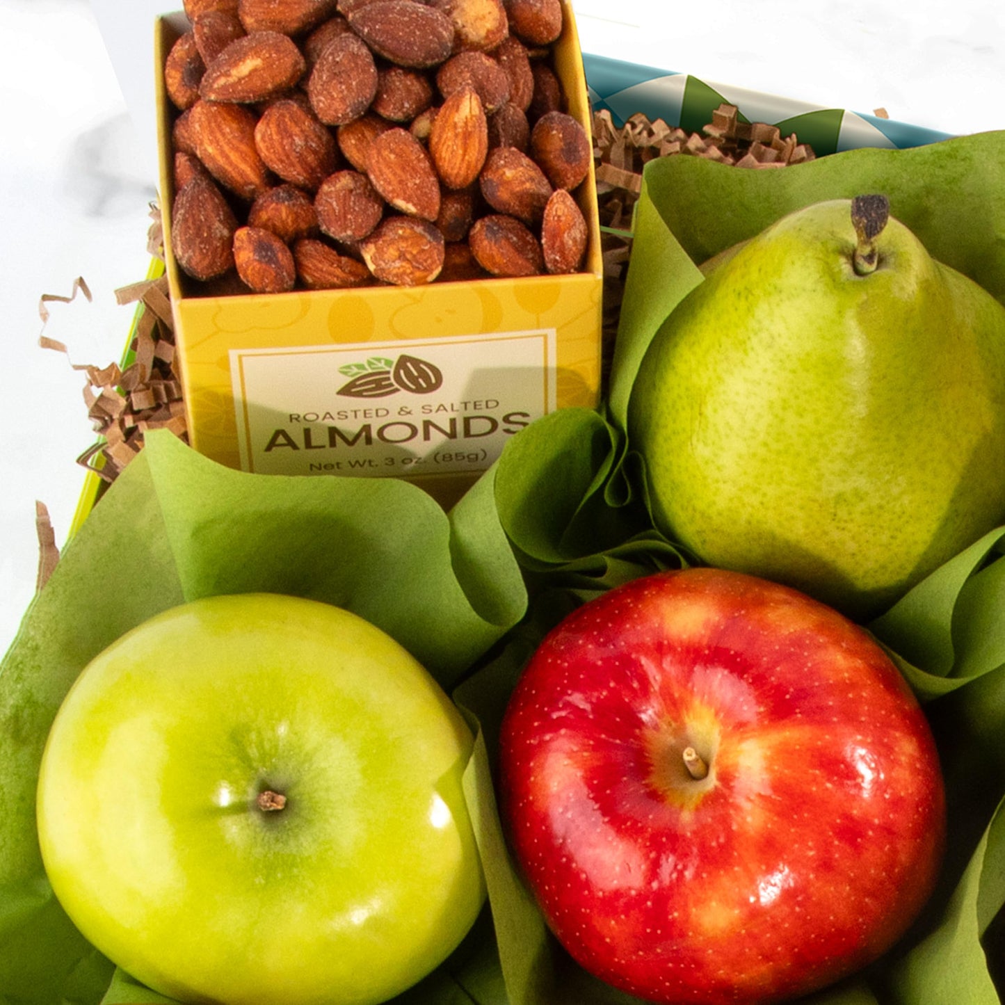A Gift Inside Sympathy Cheese and Nuts Classic Fruit Basket