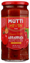 Mutti Arrabbiata Pasta Sauce, No Added Sugar, Vegan Friendly, Gluten Free & Non-GMO, 24 Ounce (Pack of 6)