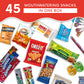 Jumbo Jumble Snack Box (45 Count) Gift Care Package Snacks Variety Pack for mature-themeds Teens Kids Men Women School College Office Birthday (Energy Set)