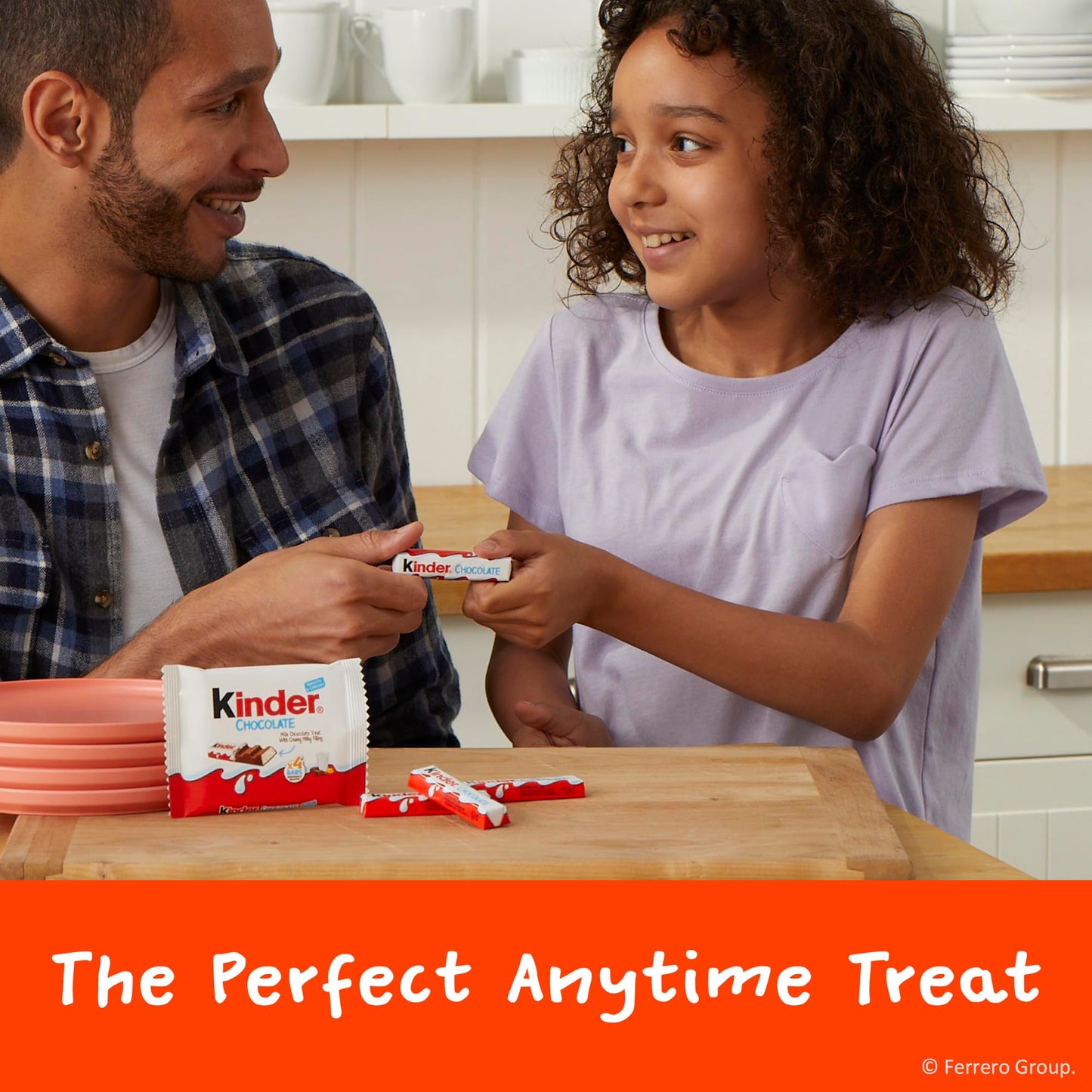 Kinder Chocolate, 18 Four Count Packs, Milk Chocolate Bar With Creamy Milky Filling, Individually Wrapped Candy, Stocking Stuffers For Kids, 1.8 Oz Each