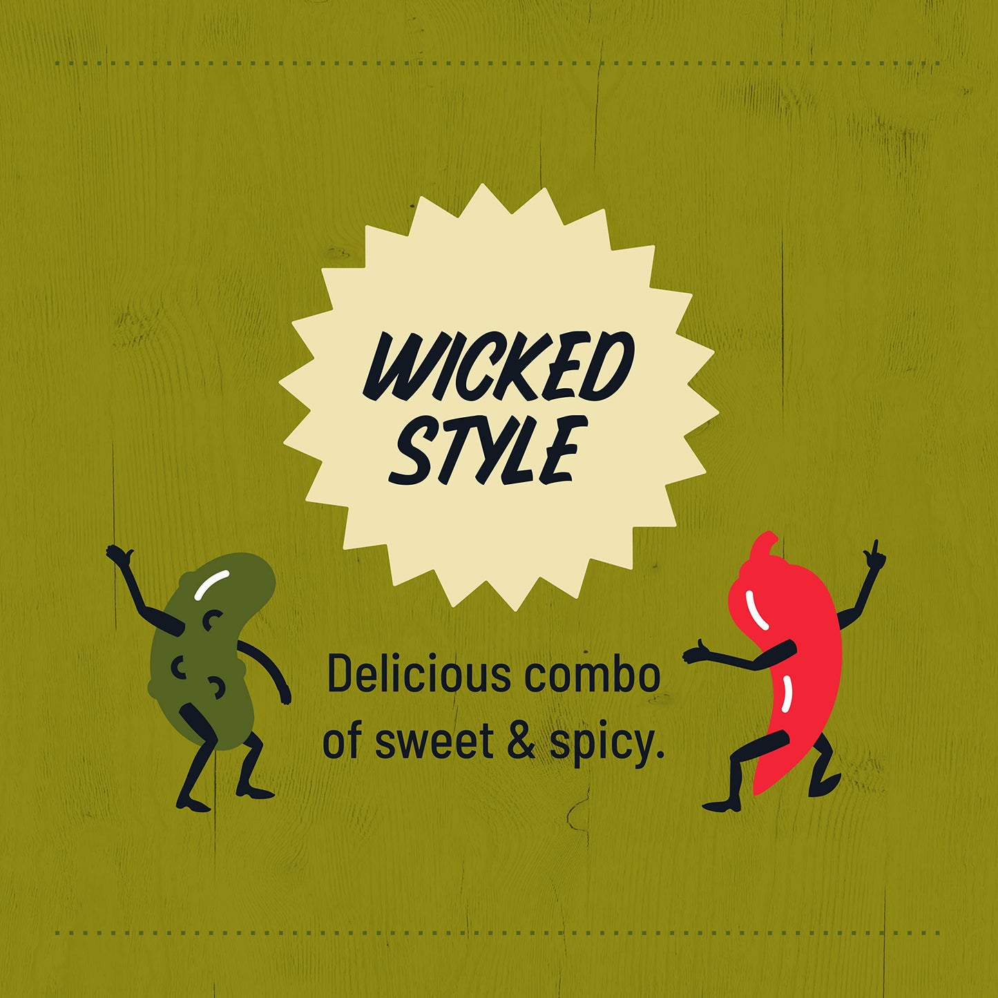 Wickles Pickles Wicked Pickle Chips (6 Pack) - Sweet & Spicy Garlic Pickle Slices - Hot Pickle Chips - Slightly Sweet, Definitel
