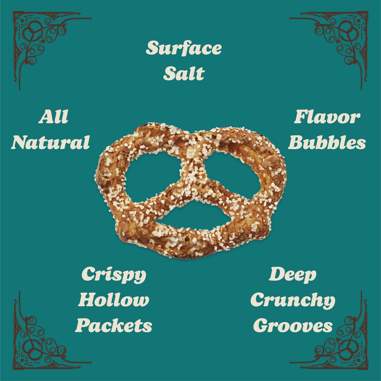 Unique Snacks Extra Salt Pretzels, Original Split-Open, 11 Oz. Bag, Pack of 3, OU Kosher, Non-GMO