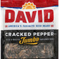 David Roasted And Salted Jumbo Sunflower Seeds, Cracked Pepper Flavor, 5.25Oz.