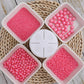 Kercky Valentines Sprinkles for Cake Decorating, 11Oz, Pink Pearl, 6 Sizes, Ideal for Cakes, Cupcakes, Ice Cream, Donuts, Cookies