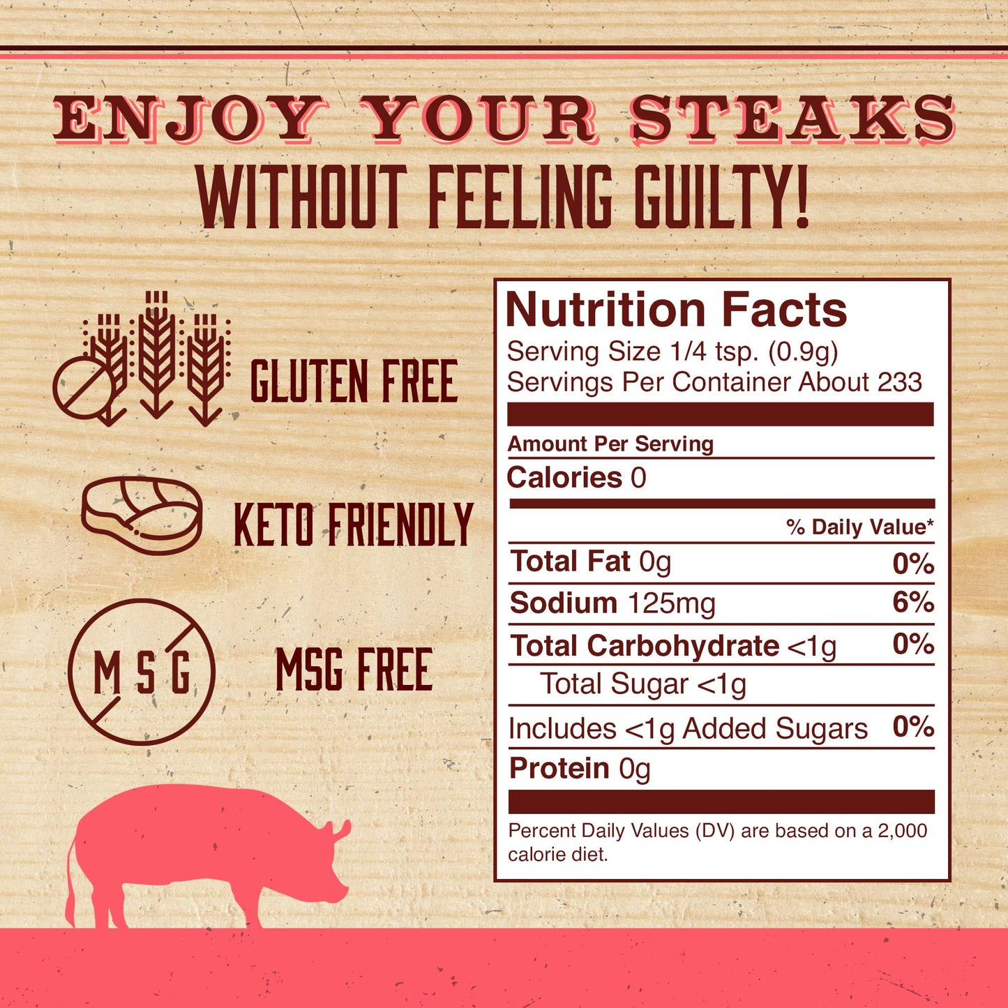 DennyMikes Sublime Swine Seasoning Blend, Low Sodium BBQ Rub, 7 Oz