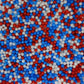 Edible Red & Blue & White Pearl Sugar Sprinkles Candy 4Mm Mini Pearls Cake Decorations Cupcake Toppers Cookie Decorating Perfect
