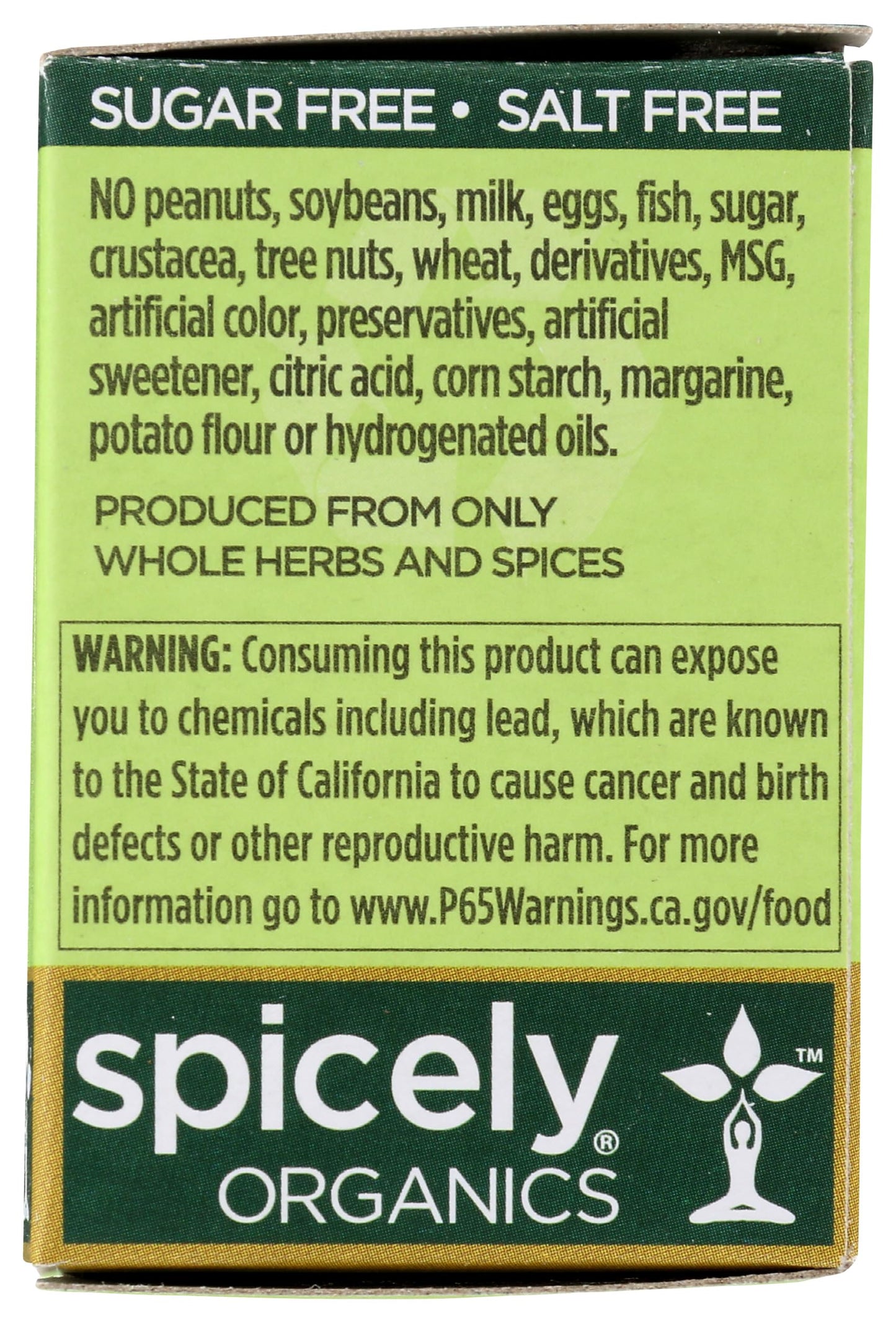 Spicely Organic Seasoning Garam Masala 0.50 Ounce ecoBox Certified Gluten Free