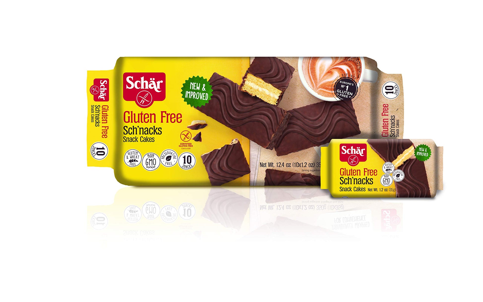 Schar Snack Cakes Sch Nacks, 12.3 Oz (Pack Of 6), Natural