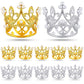 Funrous Mini Crowns 12 Pcs Cake Topper Tiara Pearl Crystal Decor Gold Silver