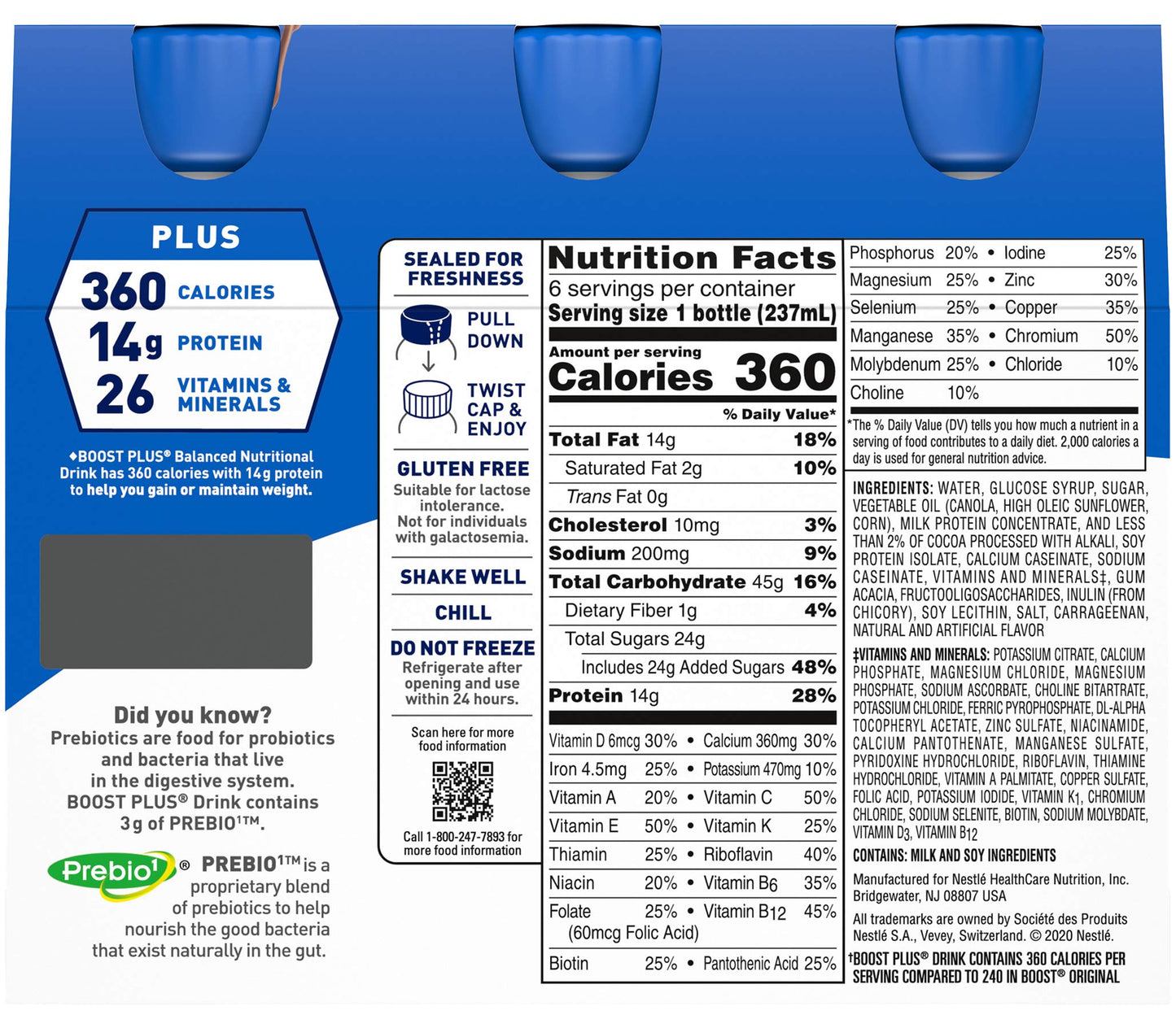 Boost Plus Complete Nutritional Drink (Chocolate, 8 Fl Oz (Pack of 1))
