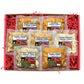 Wisconsin Cheese Company 100% Cheese Curd Variety Sampler Gift Box - 7 Piece Set for Parties, Charcuterie Boards, and Holiday Gifts