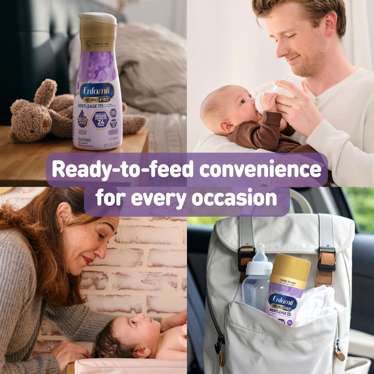 Enfamil NeuroPro Gentlease Baby Formula, Brain Support that has DHA, HuMO6 Immune Blend, Designed to Reduce Fussiness, Crying, G