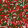 Christmas Sprinkles for Cake Decorating, 3.52oz Red Green Sprinkles, Edible Jimmies Sprinkles for Cupcake Toppers Baking Cookie 
