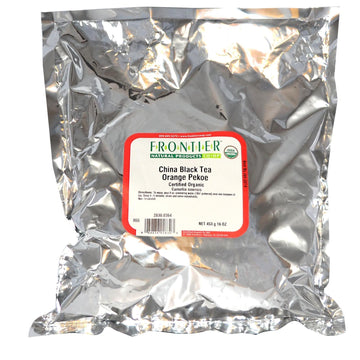 Frontier Co-Op China Black Tea (Orange Pekoe), Certified Organic, Kosher | 1 Lb. Bulk Bag | Camellia Sinensis L.