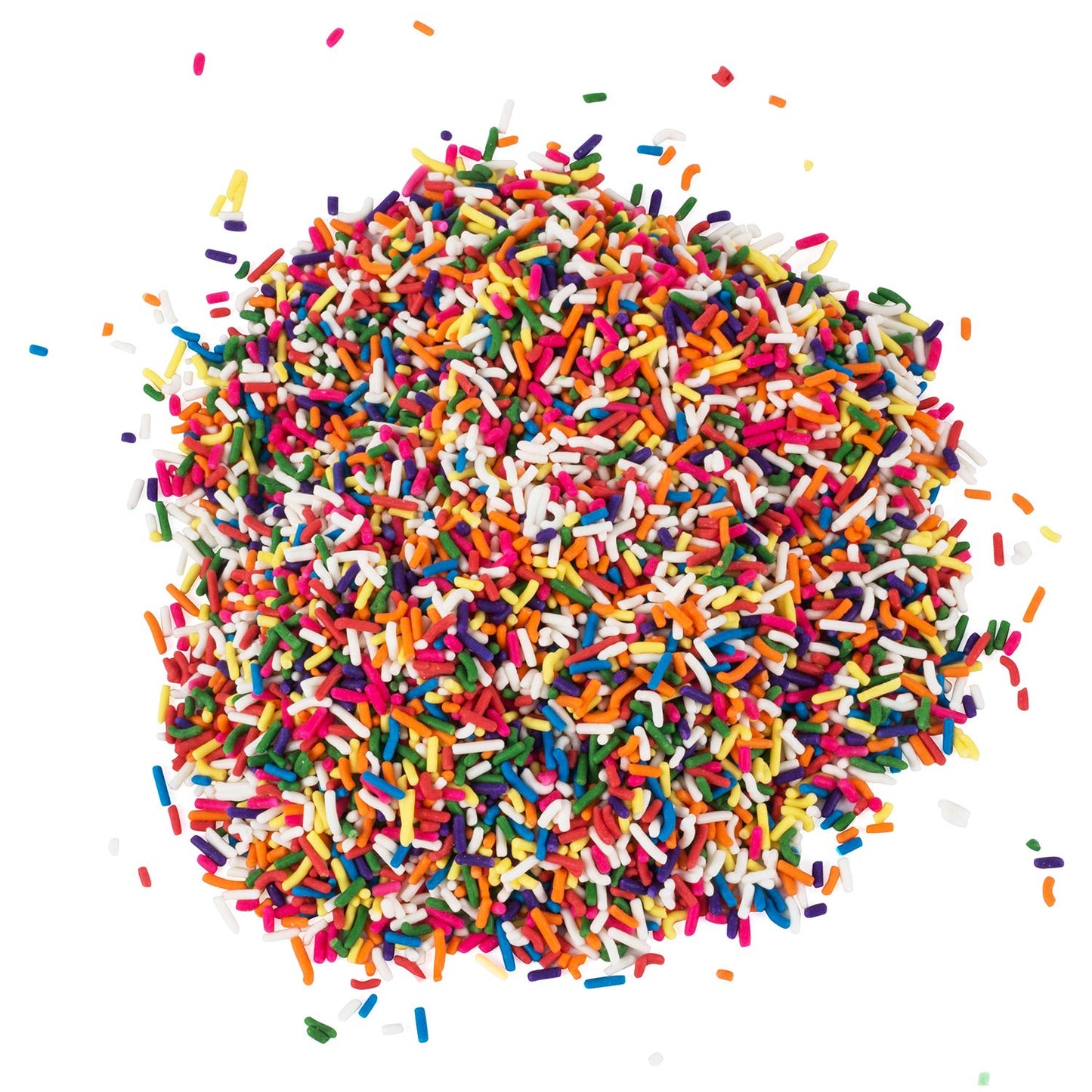 Rainbow Sprinkles - 2.2 Pounds - Bulk Rainbow Jimmies For Cookies - Birthday Cake For Ice Cream, Baking, Cupcakes, Donuts