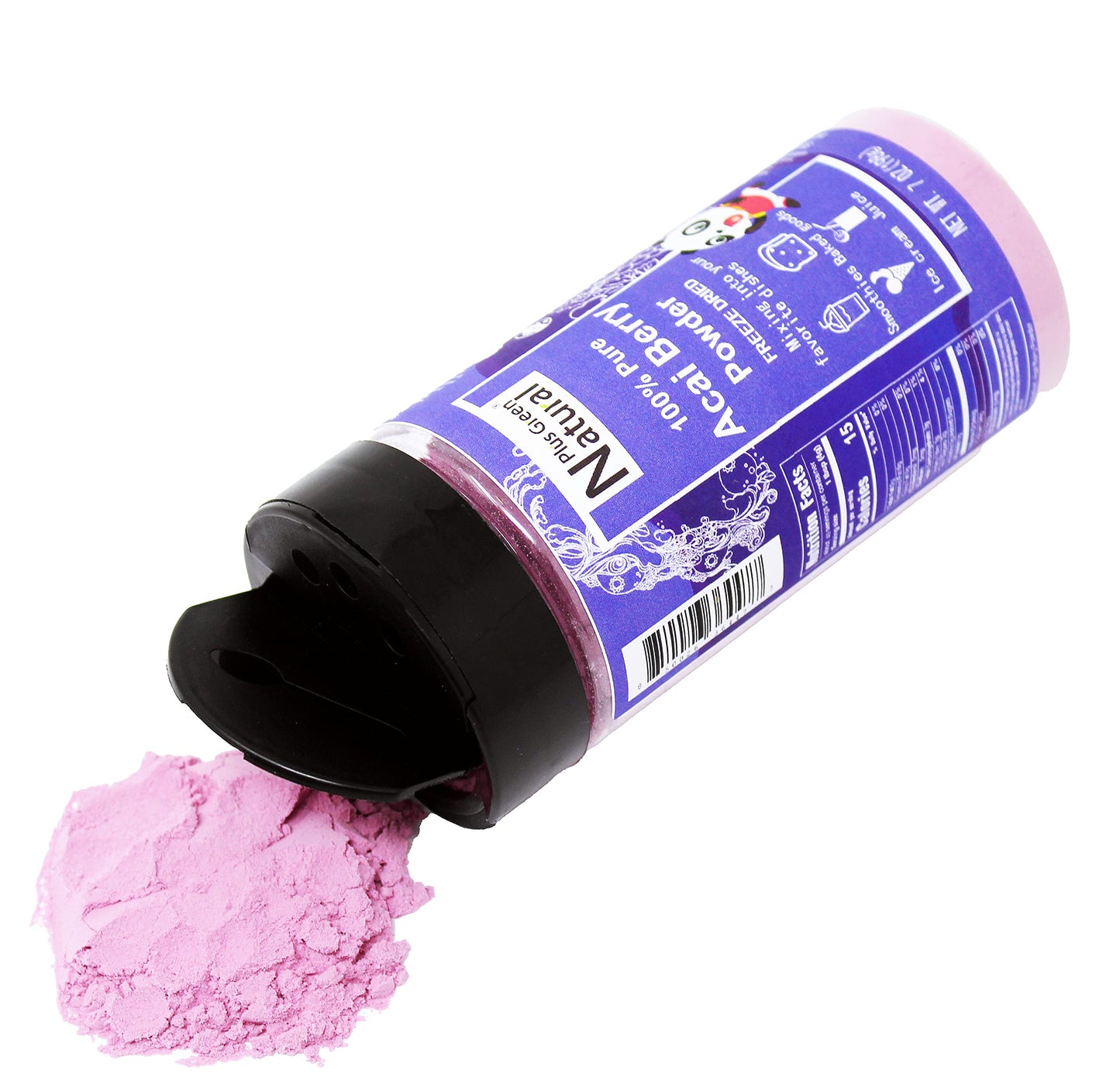 Npg Freeze Dried Acai Berry Juice Powder 7 Ounces, Superfood Acai Berries Purple Powder For Drinks And Food Coloring, Non-Gmo, N