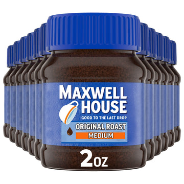 Maxwell House Original Medium Roast Instant Coffee (2 Oz Jars, Pack Of 12)