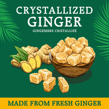 Reed'S All Natural Crystallized Ginger Nuggets In A 16 Oz Resealable Bag - Baby Ginger Root Fruit Slices Sweetened With Raw Cane
