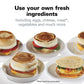 Hamilton Beach Breakfast Sandwich Maker With Egg Cooker Ring, Customize Ingredients, Perfect For English Muffins, Croissants, Mini Waffles, Perfect White Elephant Gifts, Mint (25482)