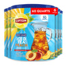 Lipton Zero Sugar Iced Tea Mix  Peach Flavor Black Iced Tea  Makes 10 Quarts (Pack of 6)