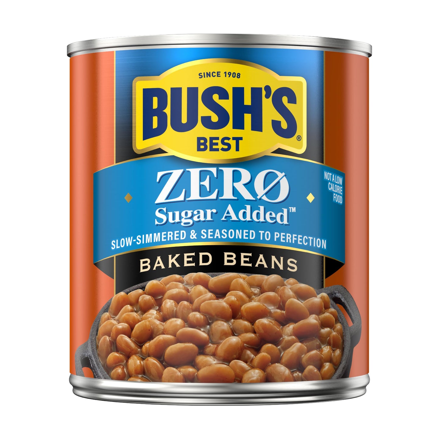 BUSHS BEST Zero Sugar Baked Beans, Source Of Plant Based Protein And Fiber, Low Fat, Gluten Free, 15.8 oz