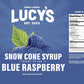 Lucys Shaved Ice Snow Cone Syrup, Blue Raspberry, 1 Gallon (128oz)