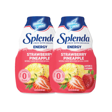SPLENDA Energy Liquid Water Enhancer Drops, Sugar Free, Zero Calorie, Natural Flavor, Concentrated Drink Mix, 3.11 Fl Oz Each Bo