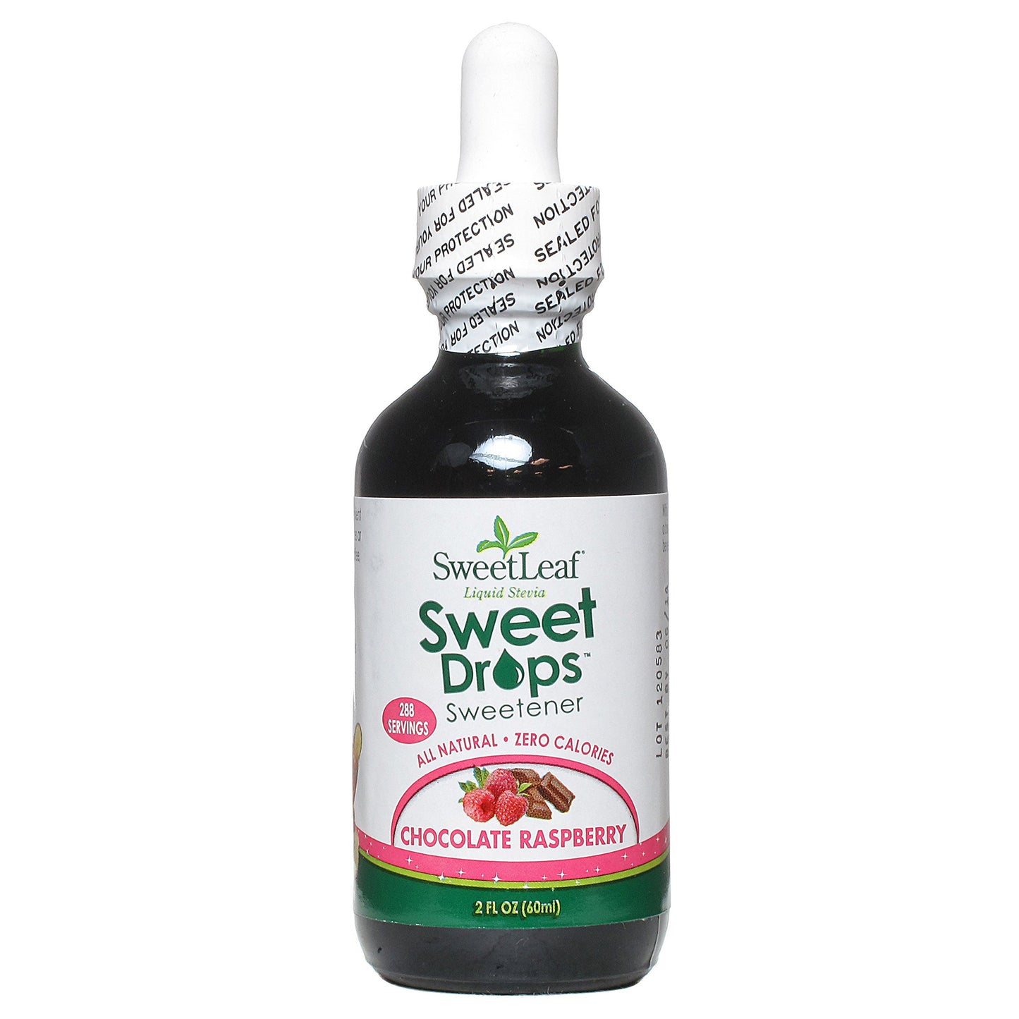 Sweet Leaf Chocolate Raspberry Flavor Stevia Clear Liquid, 2 Ounce -- 3 Per Case.
