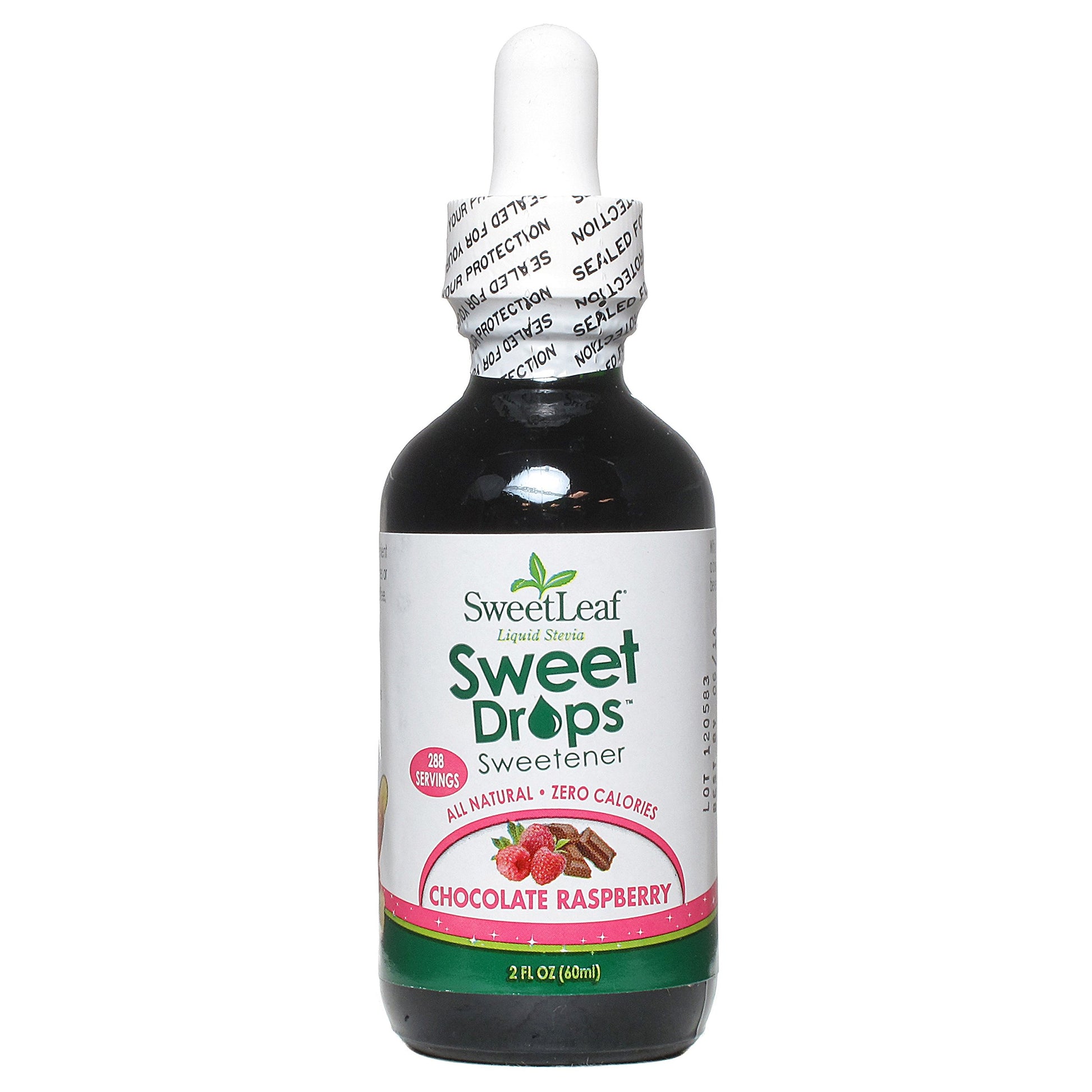 Sweet Leaf Chocolate Raspberry Flavor Stevia Clear Liquid, 2 Ounce -- 3 Per Case.