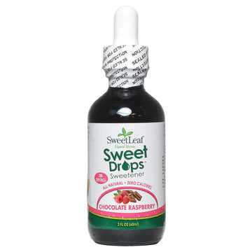 Sweet Leaf Chocolate Raspberry Flavor Stevia Clear Liquid, 2 Ounce -- 3 Per Case.