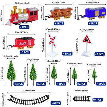 21Pcs Train Cake Decorations Train Cake Toppers Train Birthday Party Supplies Mini Train Toys Train Track Traffic For Birthday R