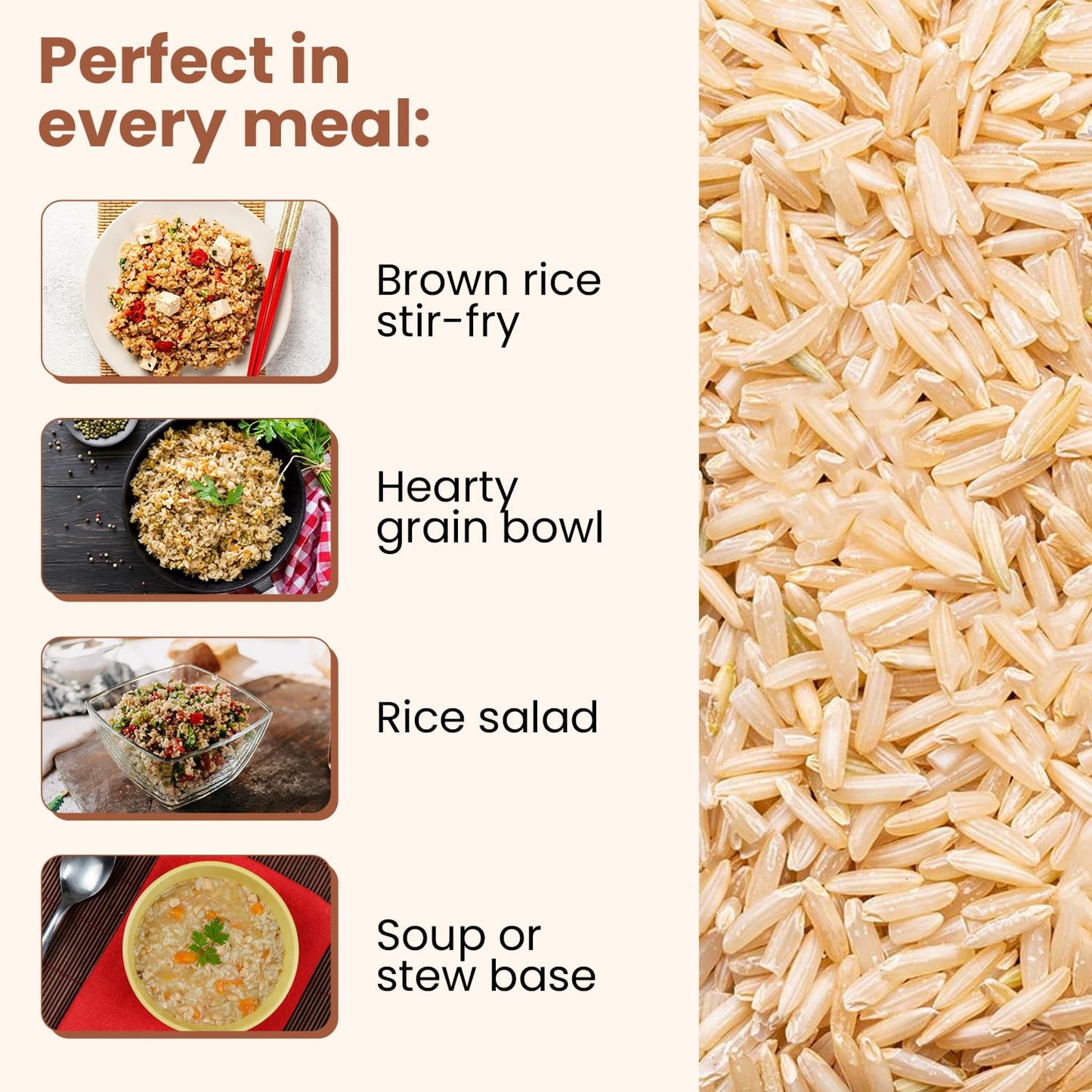 Wellsley Farms Organic Long-Grain Brown Rice | Usda Certified, Kosher, Gmo-Free | Quick-Cooking, Nutty Flavor, And Versatile For