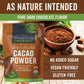 Viva Naturals Organic Cacao Powder  8 oz - Unsweetened Cocoa Powder With Rich Dark Chocolate Flavor  Perfect for Baking & Smoothies - Certified Vegan  Keto & Paleo  Non-GMO & Gluten-Free  227 g
