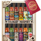 Culinary Passport Hot Sauce Variety Pack - 12 Bottles Gift Set
