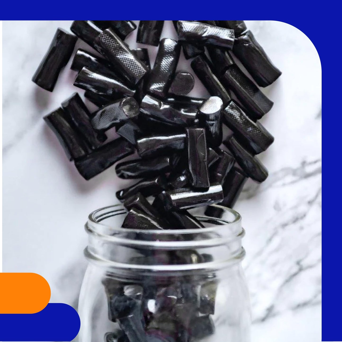 Finnska Sugar Free Black Licorice Candy - 1 Pound Bag - Classic Finnish Licorice Nibs - Soft Sugarless Candy for Snacking and Gifting - Bold Flavored Chewy Bites