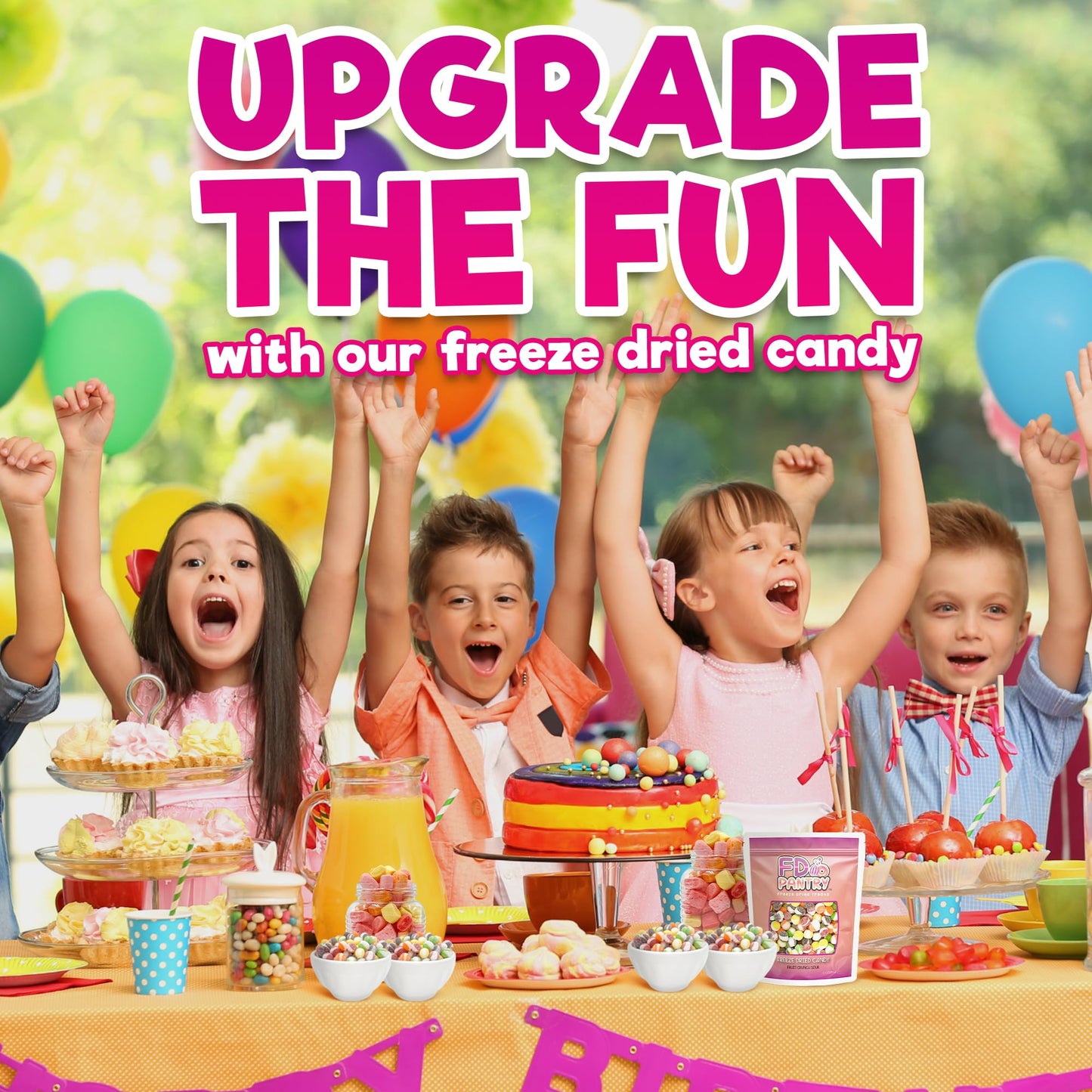 Fruit Crunch Sour - Freeze Dried Candy, 10 Oz - Assorted Sour Flavors, Large Pouch - Ideal Gift Snack Treat