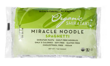 Miracle Noodle Shirataki Zero Carb Gluten Free Pasta, Organic Spaghetti, 7Oz