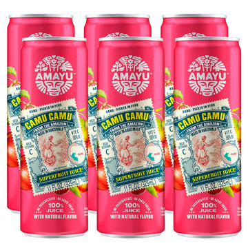 Amayu Exotic Super Fruit Juice | Camu Camu | 100% Organic Juice From The Online Marketplace | No Sugar Added | Immune Support And Juice Cleanse | All-Natural Omega 3 | 11Oz (6-Pack)