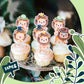 Rssta i Lion Cupcake Toppers - 24 Pack, Jungle Safari Cake Decorations, Paper, Design 8